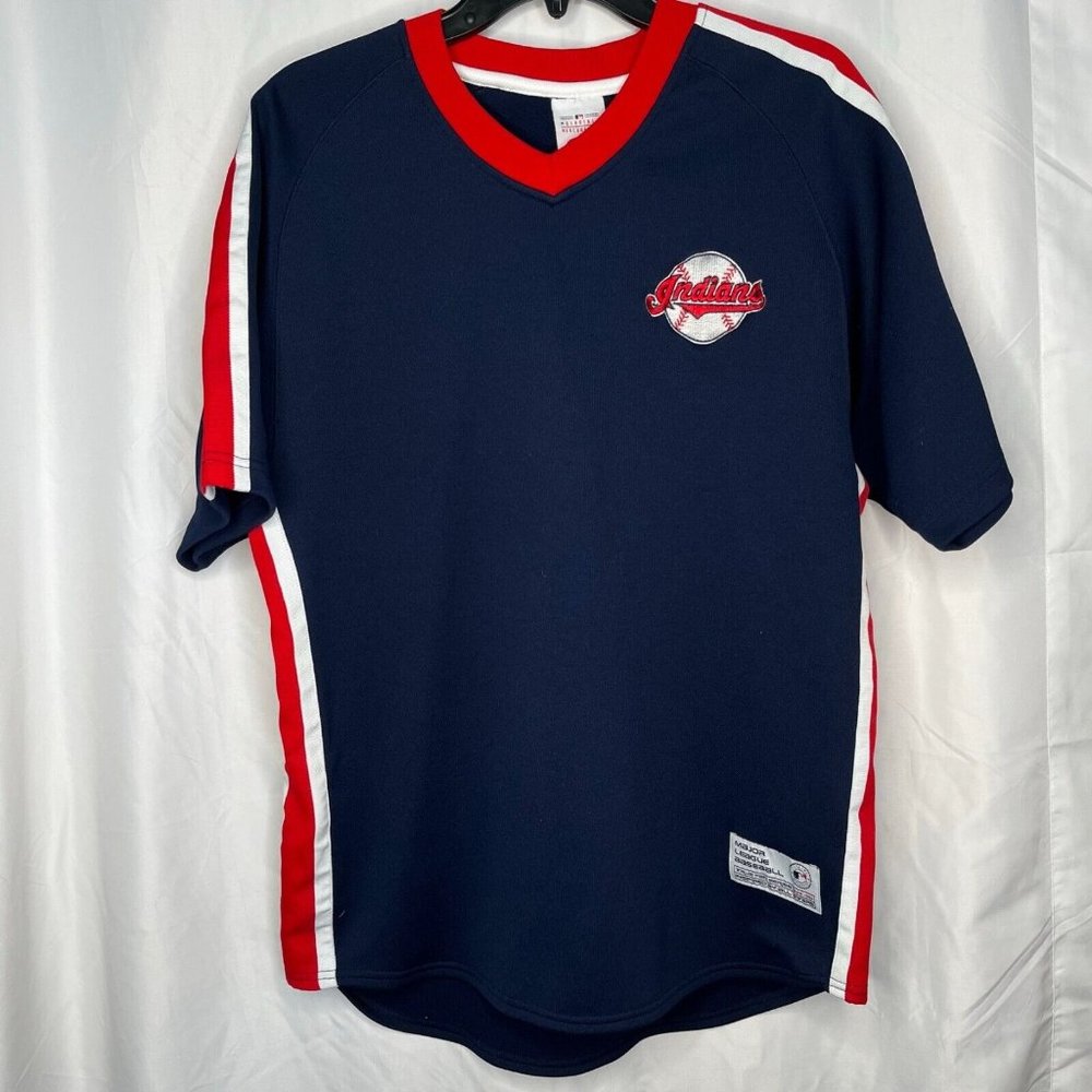 Cleveland Indians S/S Shirt Pullover Jersey MLB Genuine Merch True Fan Medium